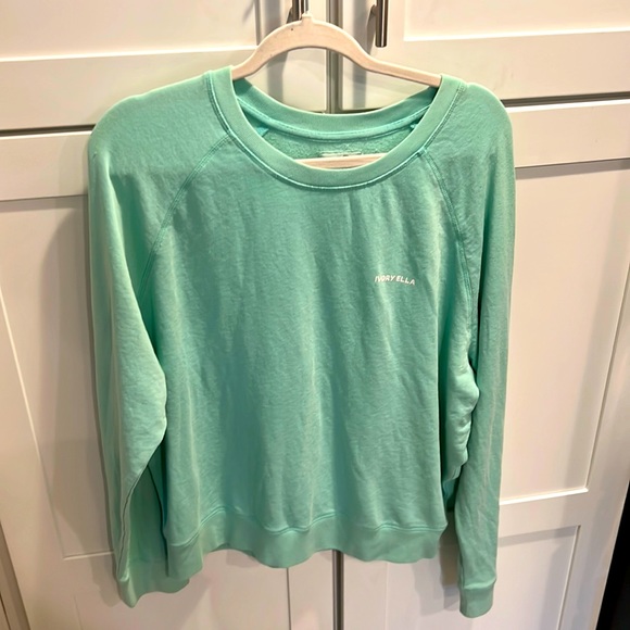 Ivory Ella Teal thin sweatshirt size Large - Picture 2 of 6